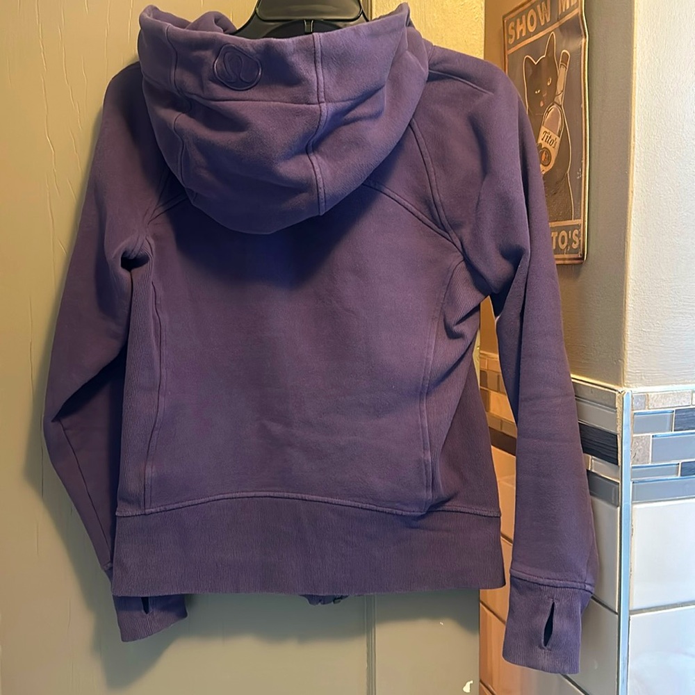 Lululemon full zip Scuba in purple. 20” across chest 24” full length